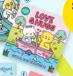 BIG W Sunny Vibes Love & Hugs Colouring Book offer