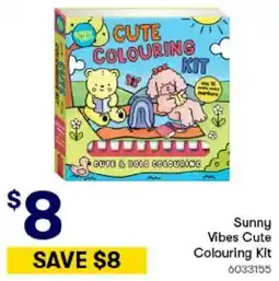 BIG W Sunny Vibes Cute Colouring Kit offer