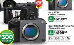 Teds Cameras Sony FX 2 Full Frame Pro Cinema Camera offer