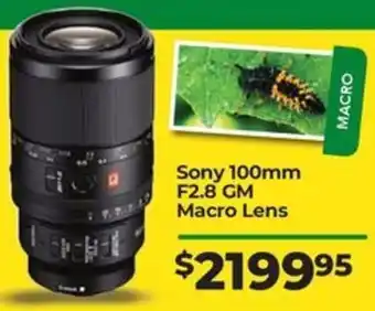 Teds Cameras Sony 100mm F2.8 GM Macro Lens offer
