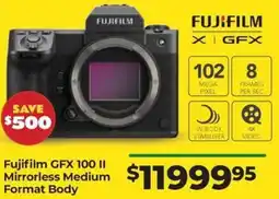 Teds Cameras Fujifilm GFX 100 II Mirrorless Medium Format Body offer