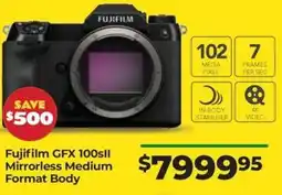 Teds Cameras Fujifilm GFX 100sll Mirrorless Medium Format Body offer