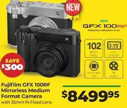 Teds Cameras Fujifilm GFX 100RF Mirrorless Medium Format Camera offer