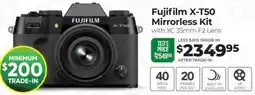 Teds Cameras Fujifilm X-T50 Mirrorless Kit offer