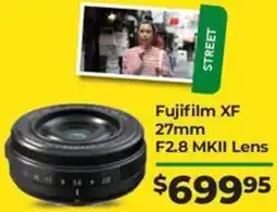 Teds Cameras Fujifilm XF 27mm F2.8 MKII Lens offer