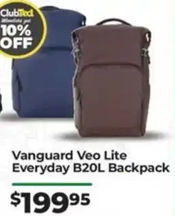 Teds Cameras Vanguard Veo Lite Everyday B20L Backpack offer