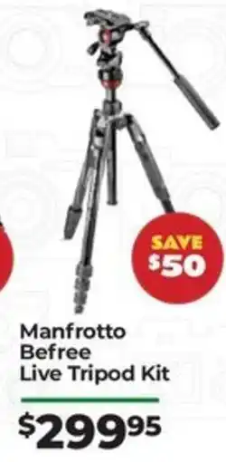 Teds Cameras Manfrotto Befree Live Tripod Kit offer