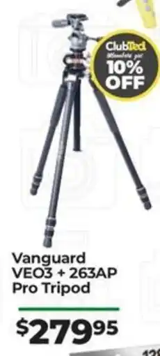 Teds Cameras Vanguard VEO3 + 263AP Pro Tripod offer