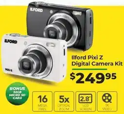 Teds Cameras Ilford Pixi Z Digital Camera Kit offer