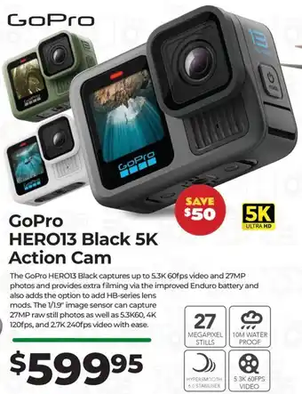 Teds Cameras GoPro HERO13 Black 5K Action Cam offer