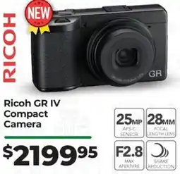Teds Cameras Ricoh GR IV Compact Camera offer