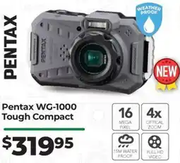 Teds Cameras Pentax WG-1000 Tough Compact offer