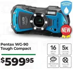 Teds Cameras Pentax WG-90 Tough Compact offer