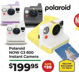 Teds Cameras Polaroid NOW G3 600 Instant Camera offer