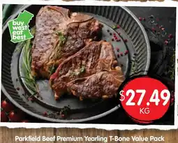 Spudshed Parkfield Beef Premium Yearling T-Bone Value Pack offer