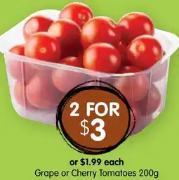 Spudshed Grape or Cherry Tomatoes offer