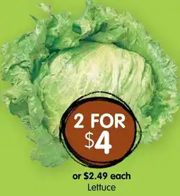 Spudshed Lettuce offer
