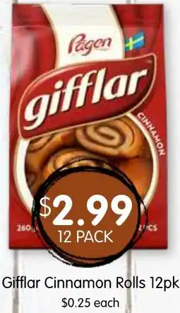 Spudshed Gifflar Cinnamon Rolls offer
