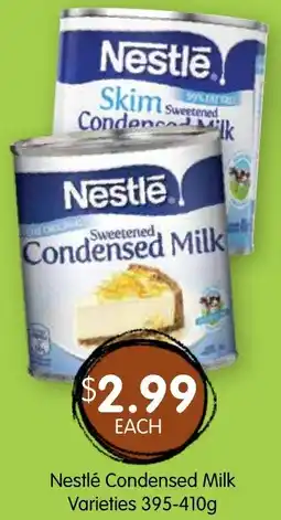 Spudshed Nestlé Condensed Milk Varieties offer