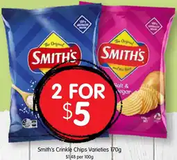 Spudshed Smith's Crinkle Chips Varieties offer