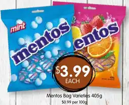 Spudshed Mentos Bag Varieties offer