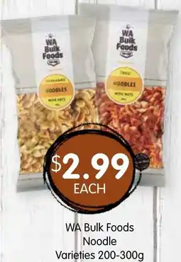 Spudshed WA Bulk Foods Noodle Varieties offer
