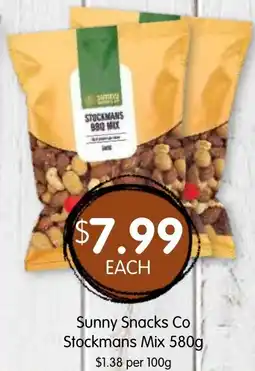 Spudshed Sunny Snacks Co Stockmans Mix offer