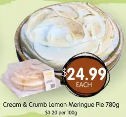 Spudshed Cream & Crumb Lemon Meringue Pie offer