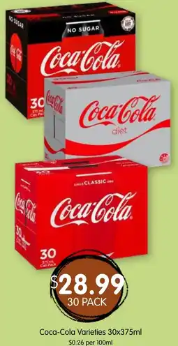 Spudshed Coca-Cola Varieties offer