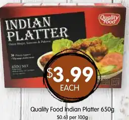 Spudshed Quality Food Indian Platter 6 offer