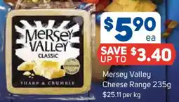 Foodland Mersey Valley Cheese Range offer