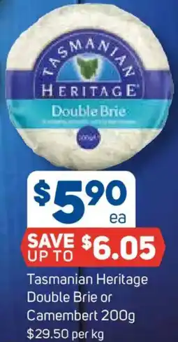 Foodland Tasmanian Heritage Double Brie or Camembert offer