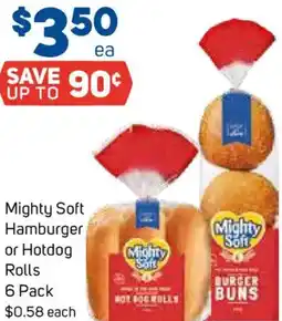 Foodland Mighty Soft Hamburger or Hotdog Rolls offer