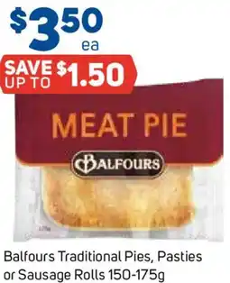 Foodland Balfours Traditional Pies, Pasties or Sausage Rolls offer
