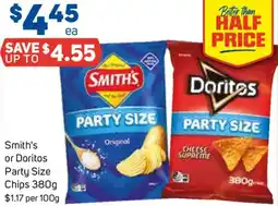 Foodland Smith's or Doritos Party Size Chips offer