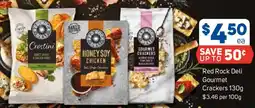 Foodland Red Rock Deli Gourmet Crackers offer