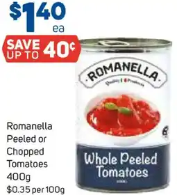 Foodland Romanella Peeled or Chopped Tomatoes offer