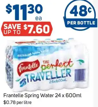 Foodland Frantelle Spring Water offer