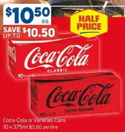 Foodland Coca Cola or Varieties Cans offer