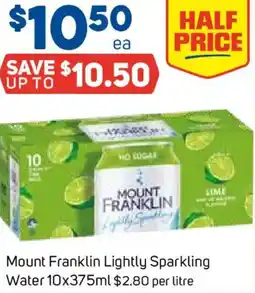 Foodland Mount Franklin Lightly Sparkling Water offer
