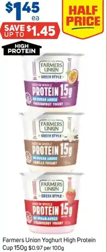 Foodland Farmers Union Yoghurt High Protein Cup offer