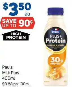 Foodland Pauls Milk Plus offer