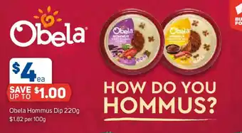 Foodland Obela Hommus Dip offer