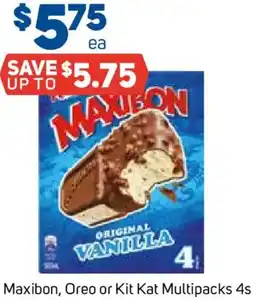 Foodland Maxibon Oreo or Kit Kat Multipacks 4s offer