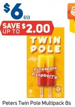 Foodland Peters Twin Pole Multipack 8s offer