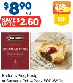 Foodland Balfours Pies Pasty or Sausage Roll offer