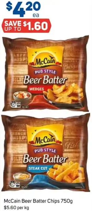 Foodland McCain Beer Batter Chips offer