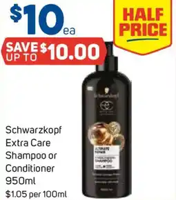 Foodland Schwarzkopf Extra Care Shampoo or Conditioner offer