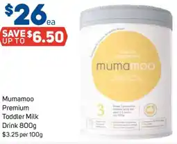 Foodland Mumamoo Premium Toddler Milk offer