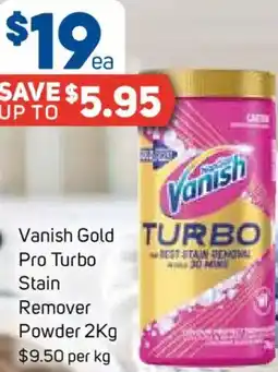 Foodland Vanish Gold Pro Turbo Stain Remover Powder offer